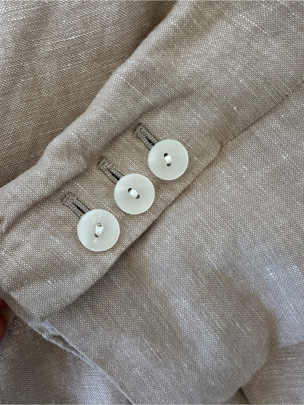 Target A New Day Double Breasted Tan Linen Blazer - Picture 7 of 10